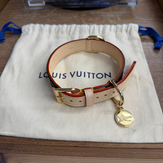 SS25 LOUIS VUITTON DOG COLLAR XS MONOGRAM