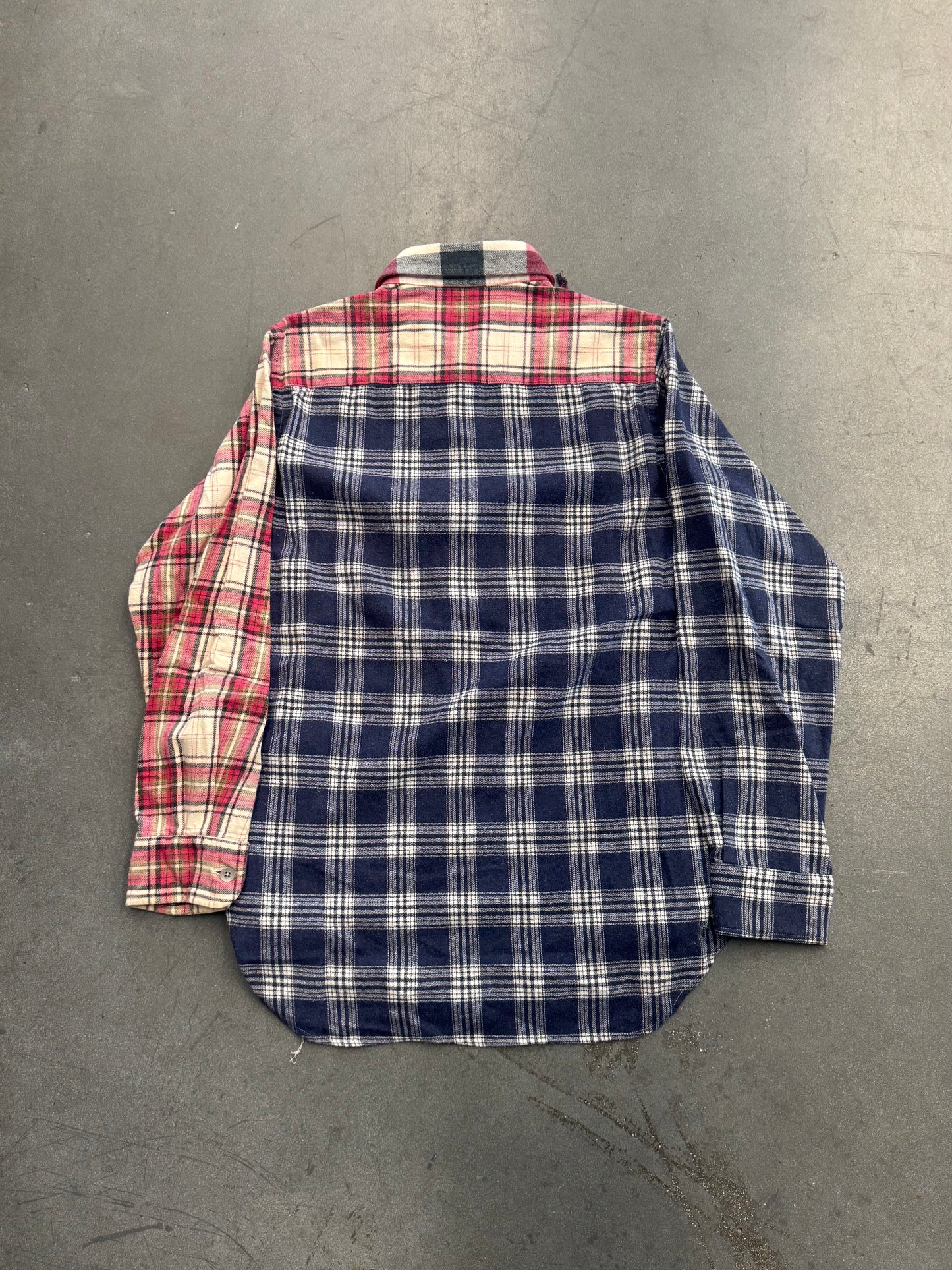 KITH X NEEDLES RIBBON CUTS LS FLANNEL SHIRT