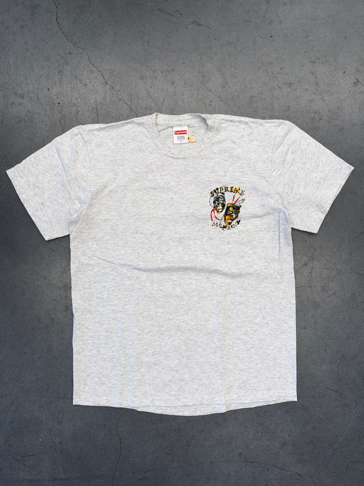 SS20 SUPREME LAUGH NOW TEE - ASH GREY