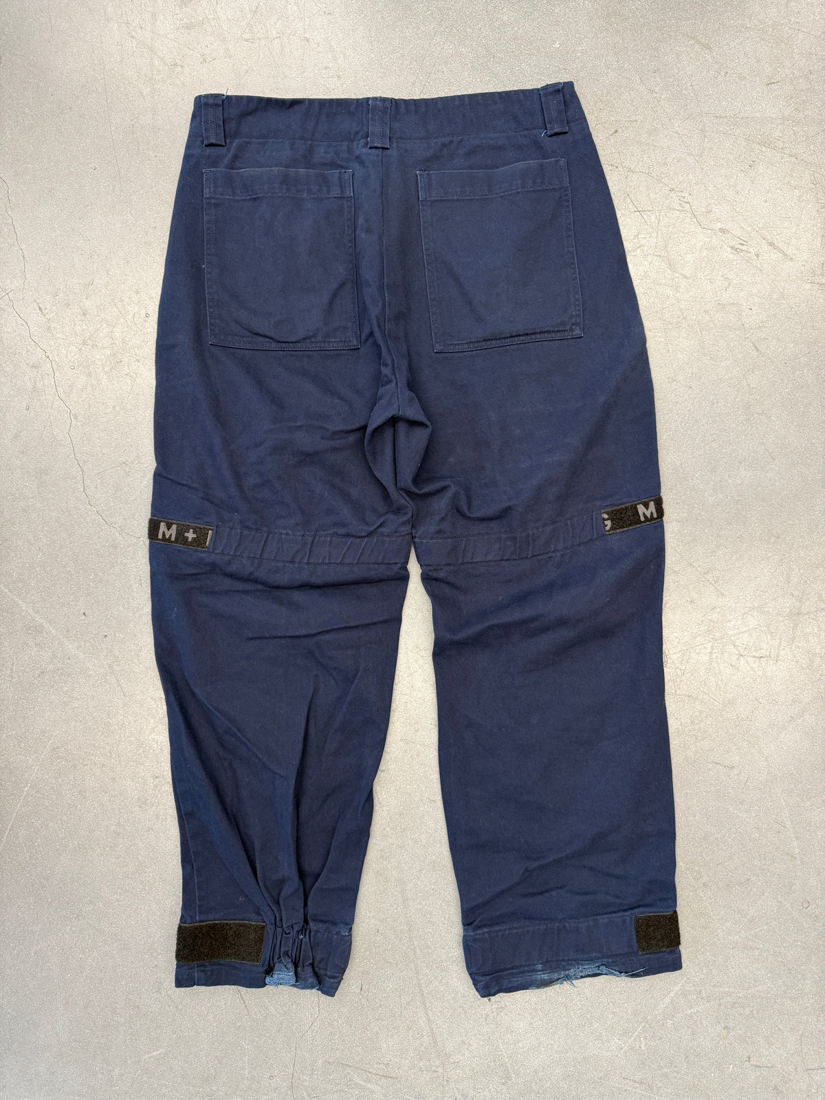Y2K MARITHE FRANCOIS GIRBAUD SHUTTLE PANTS - NAVY/BLACK