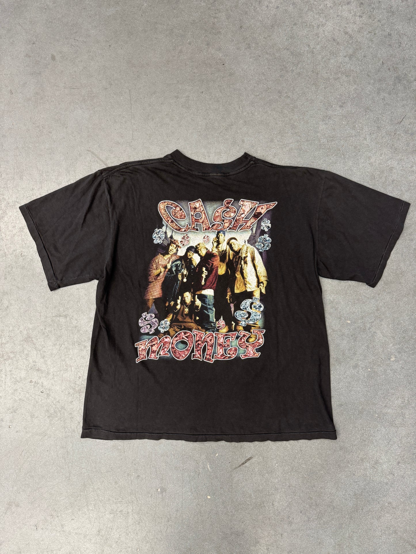 2000 Y2K RUFF RYDERS CASH MONEY TOUR BOOTLEG RAP TEE (FADED TAG)