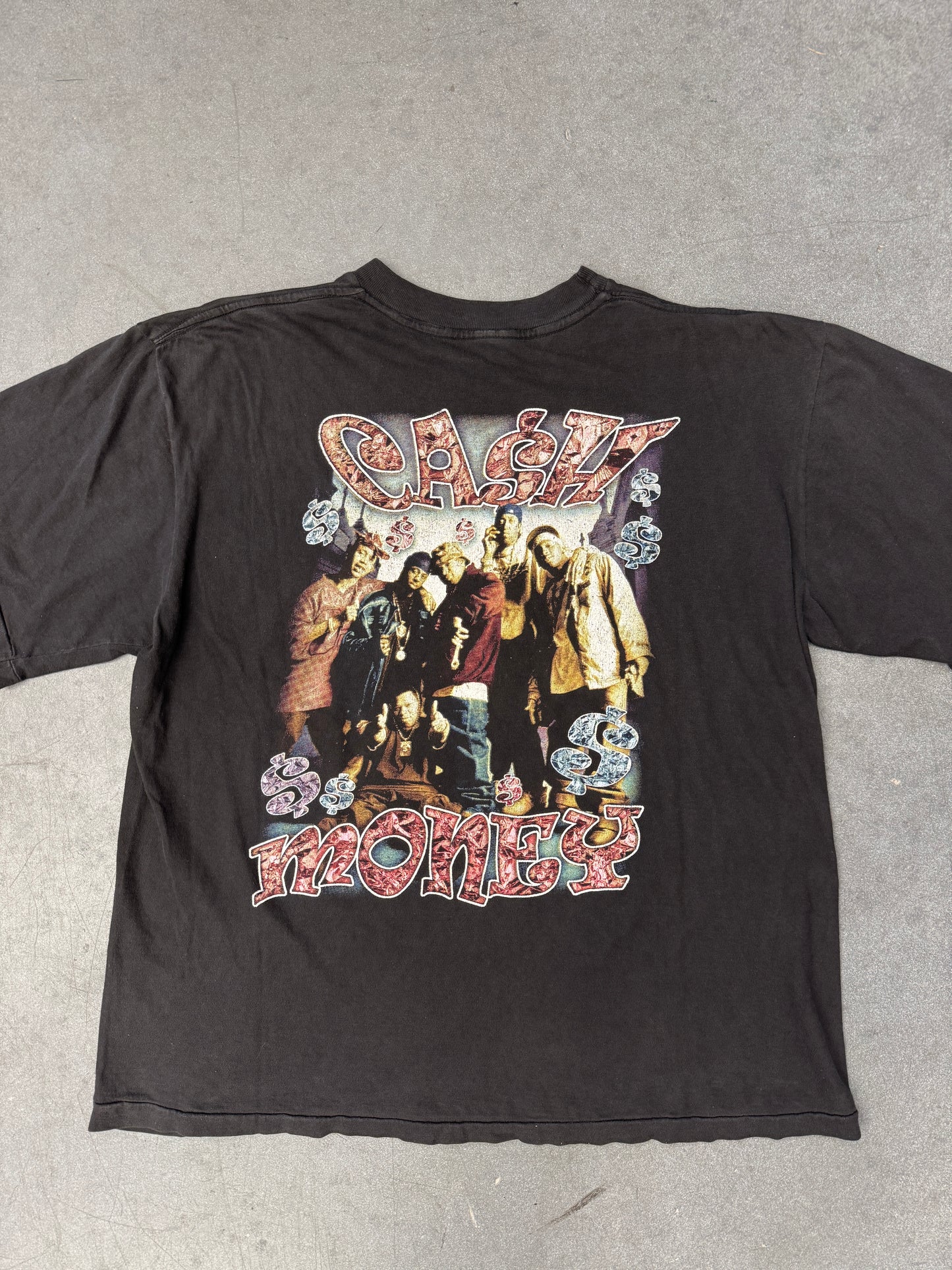 2000 Y2K RUFF RYDERS CASH MONEY TOUR BOOTLEG RAP TEE (FADED TAG)