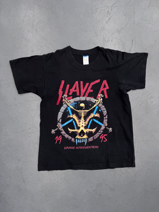 1995 SLAYER DIVINE INTERVENTION BOOTLEG TOUR TEE (CUT TAG)