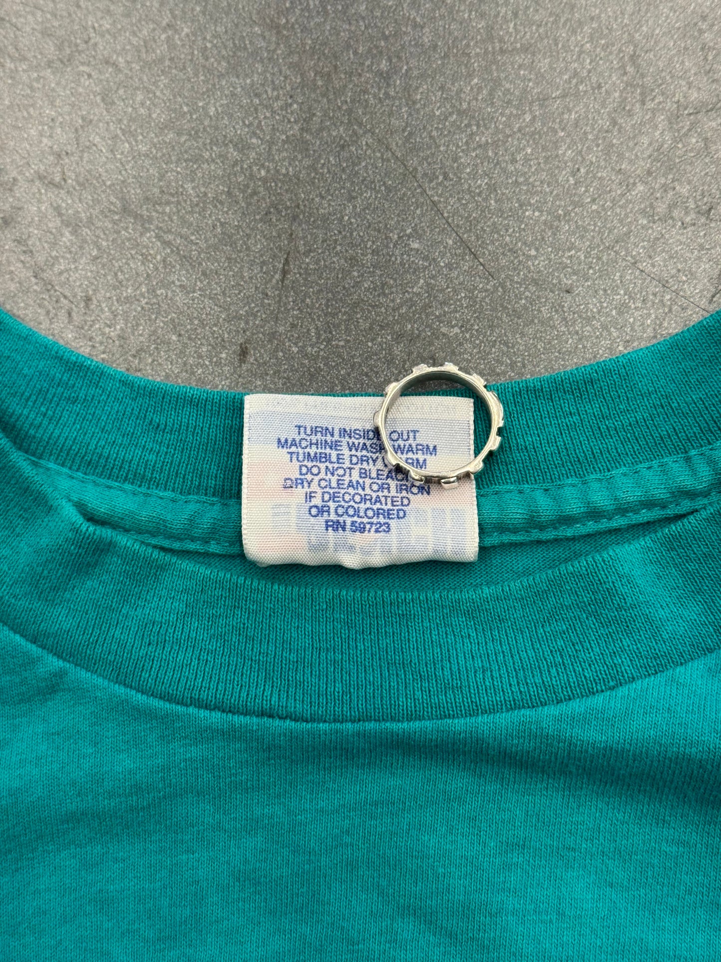 90S MIAMI DOLPHINS TRENCH RUSHING TEE (TRENCH TAG)
