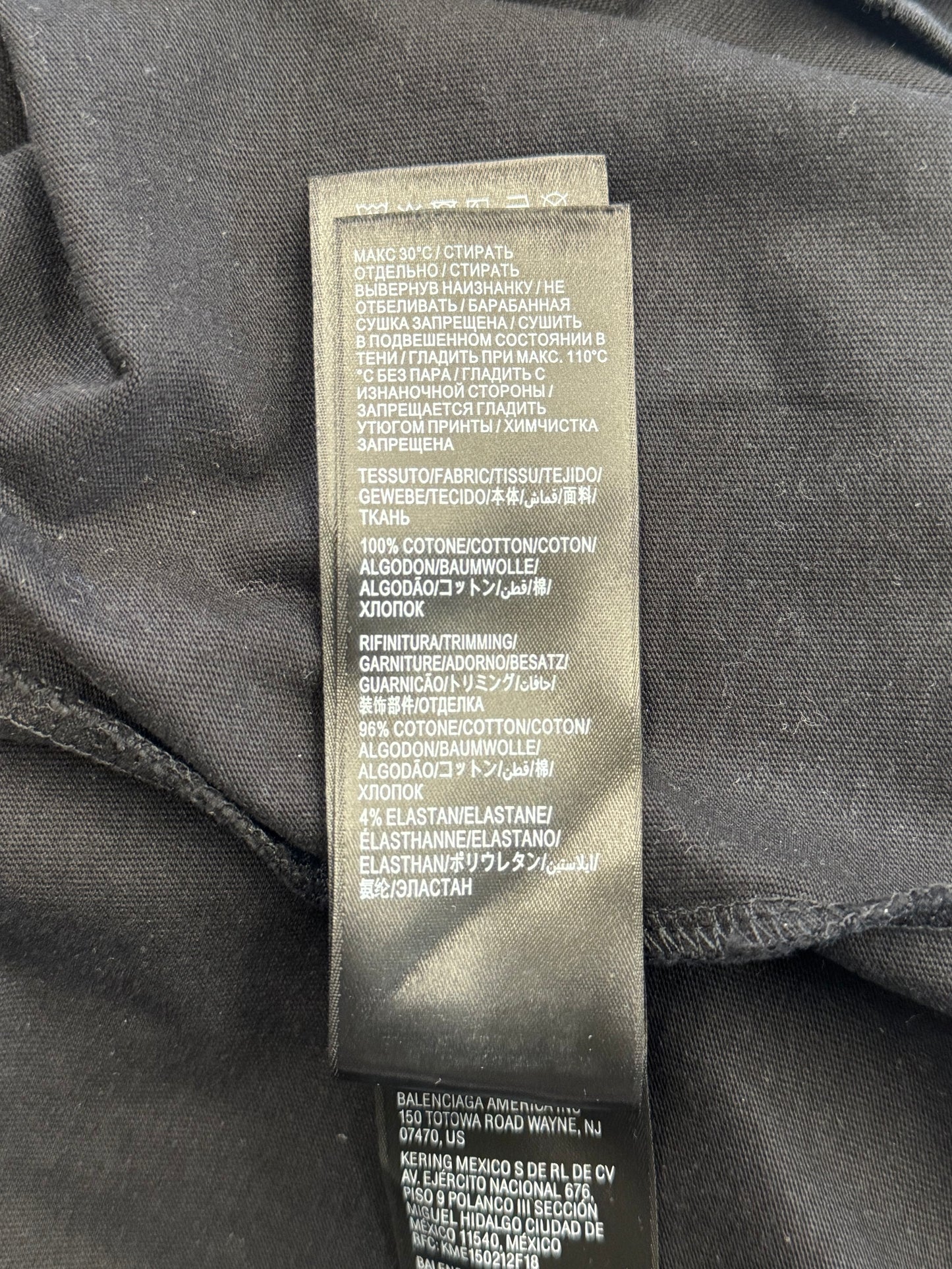 BALENCIAGA ADIDAS CENTER LOGO LS TEE