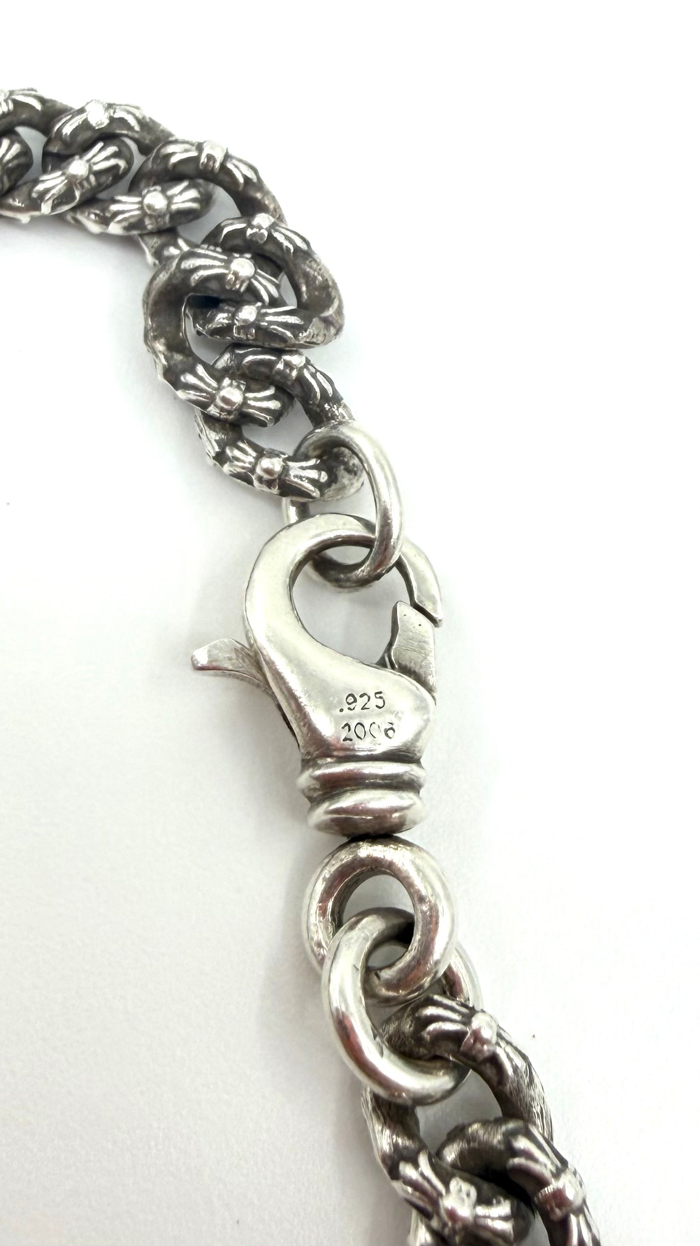 CHROME HEARTS SILVER EXTRA FANCY MINI CUBAN LINK BRACLET
