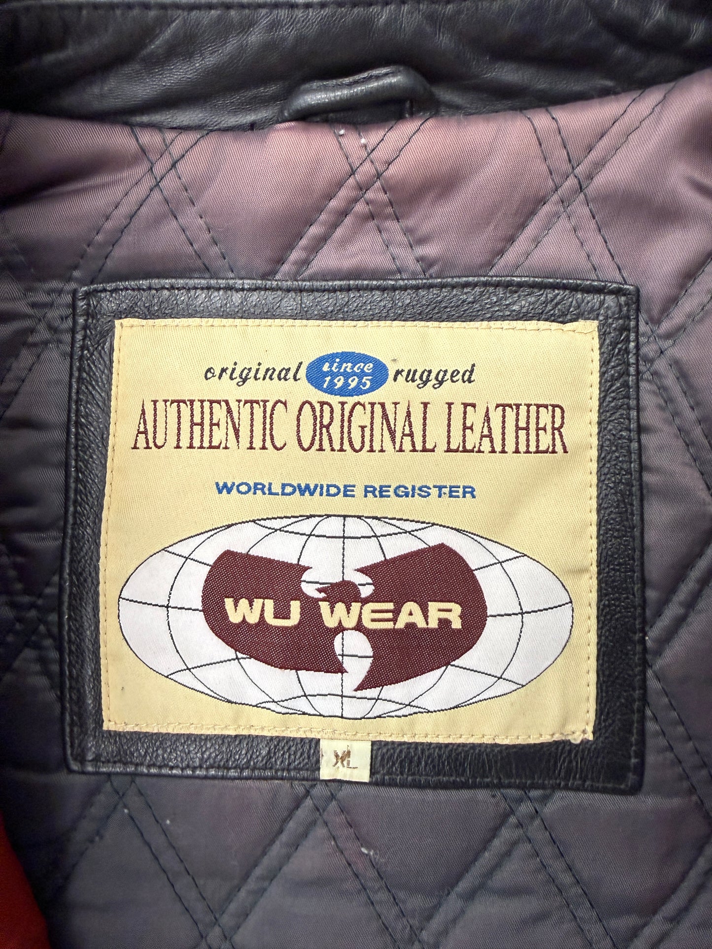 ‘90S WU-TANG WU-WEAR LEATHER OVERCOAT JACKET