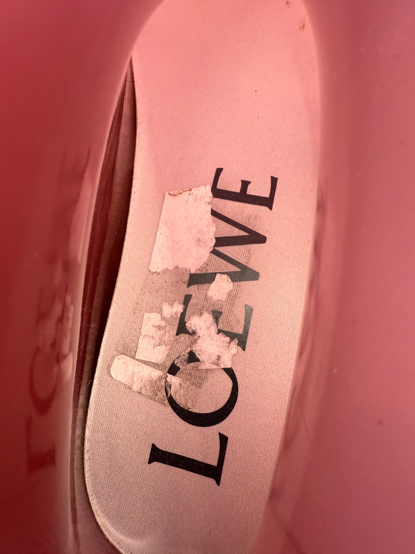 LOEWE SIZE 43 MEN'S MOLDED TRANSPARENT RUBBER BOOT