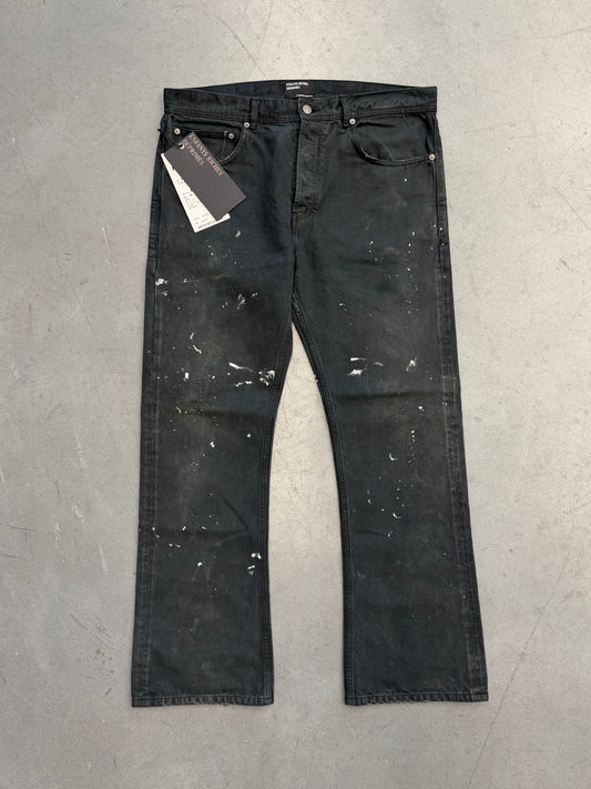 ENFANTS RICHES DEPRIMES ZURICH 64 FLARE PAINT SPLATTER JEANS - BLACK