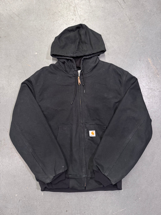 90'S CARHARTT FULL ZIP HOODED JACKET (CARHARTT UNION LABOR J131 BLK TAG)