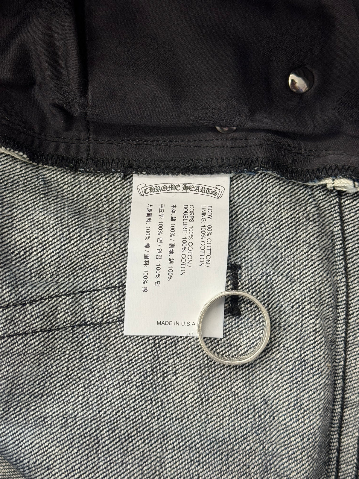CHROME HEARTS KS RAW DENIM JEANS