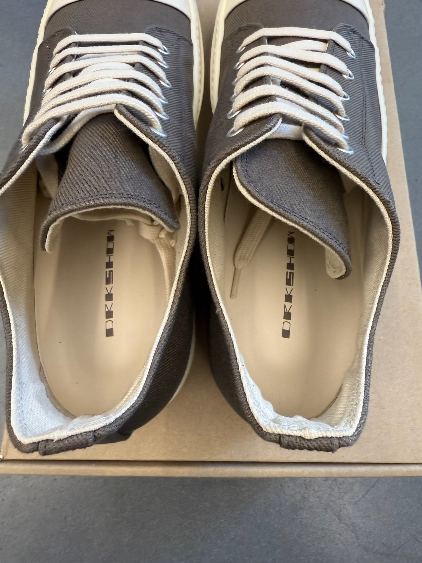 RICK OWENS DRKSHDW RAMONE SNEAKERS LOW DUST