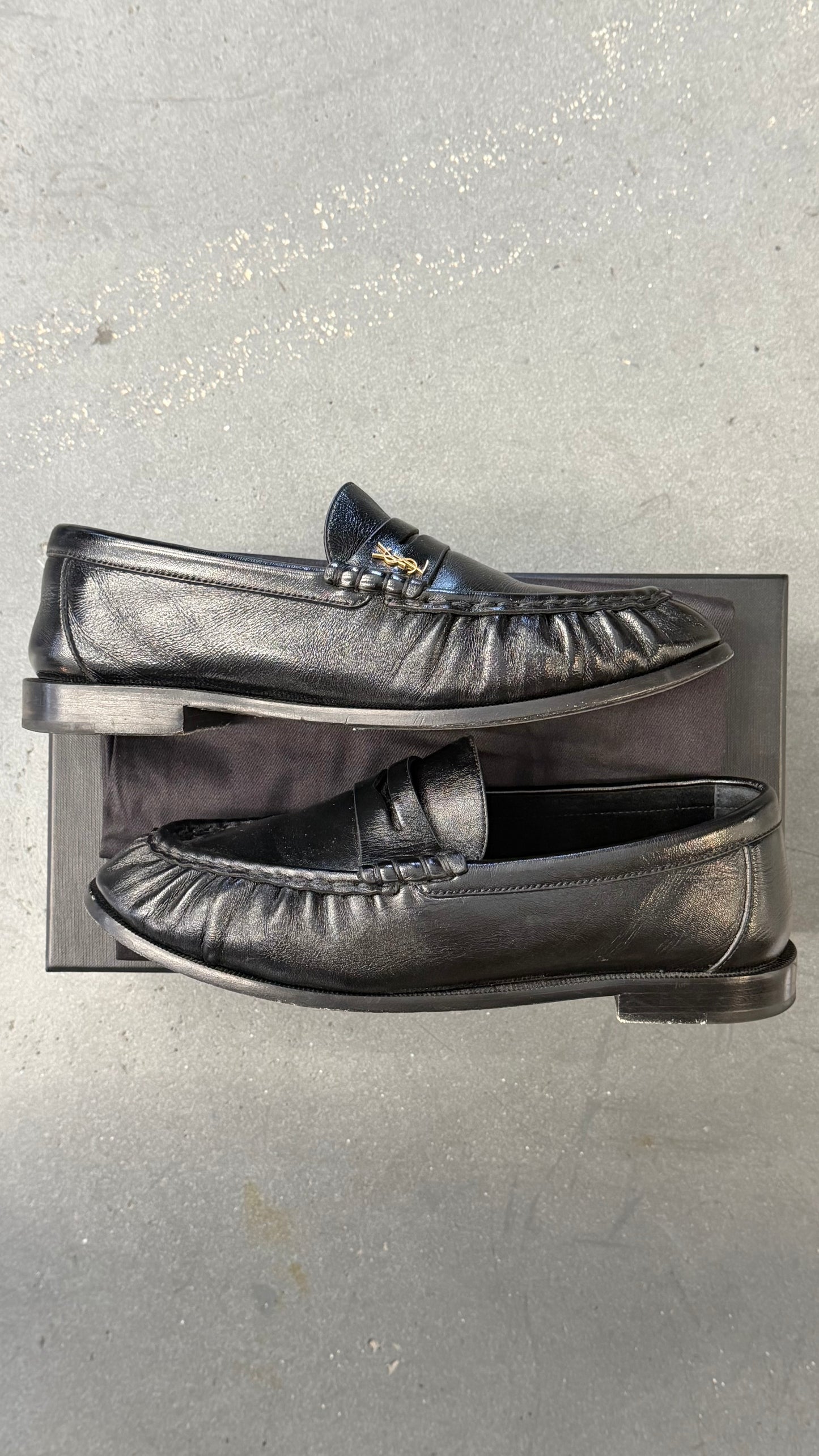 SAINT LAURENT LE LOAFER PENNY SLIPPERS