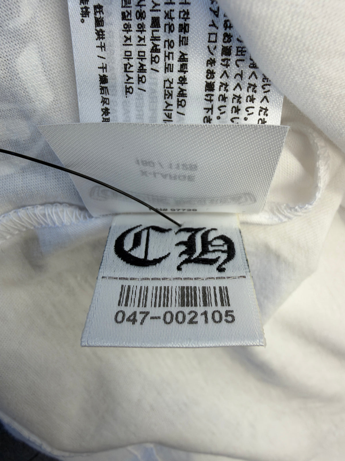 CHROME HEARTS U.S.A. POCKET TEE - WHITE/BLACK
