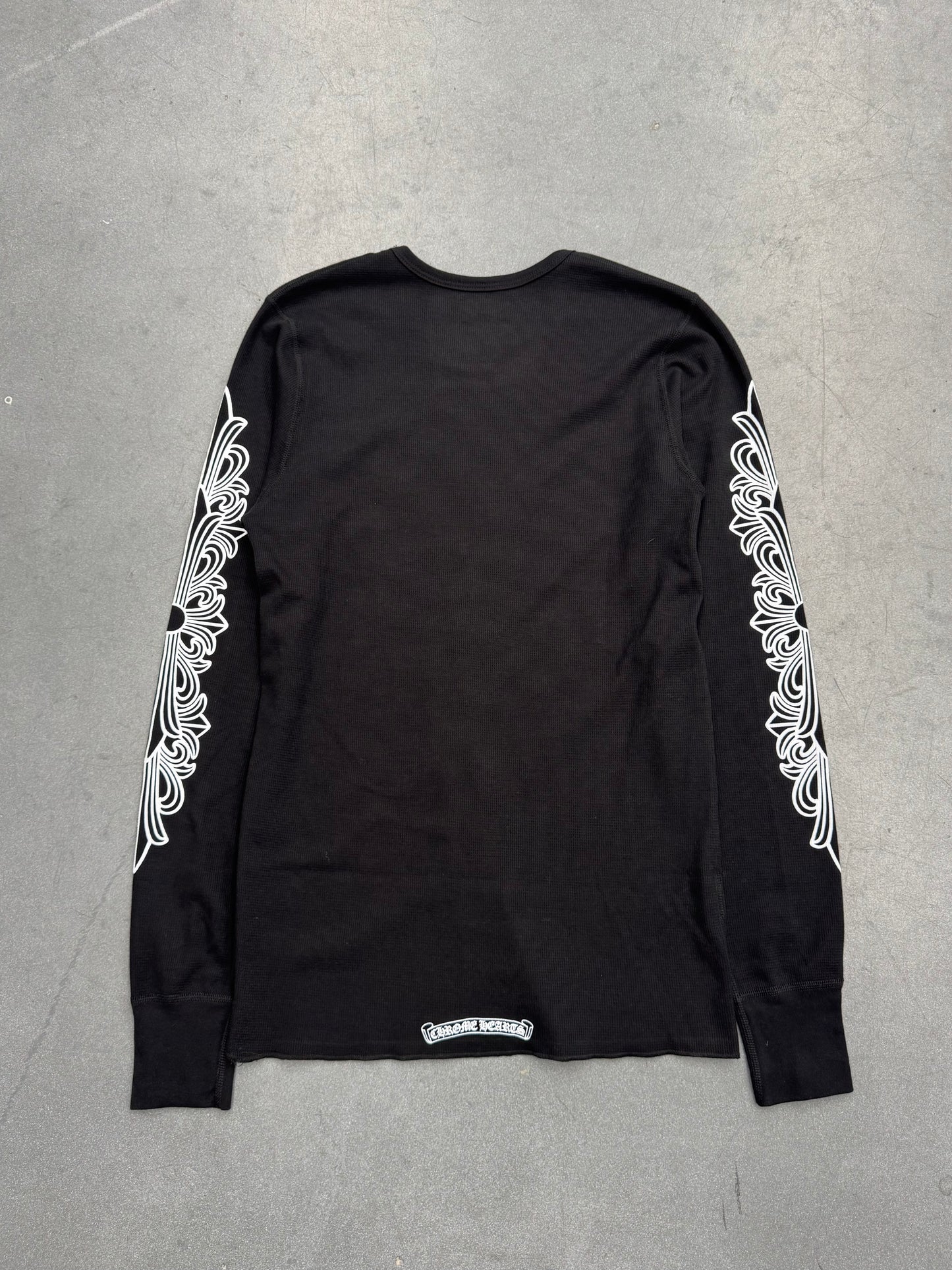CHROME HEARTS FLORAL LS THERMAL  - BLACK/WHITE