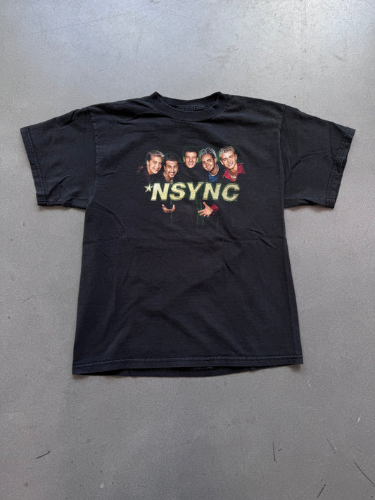 1998 NSYNC BAND BOYS LINE UP - YOUTH LARGE (TULTEX TAG)