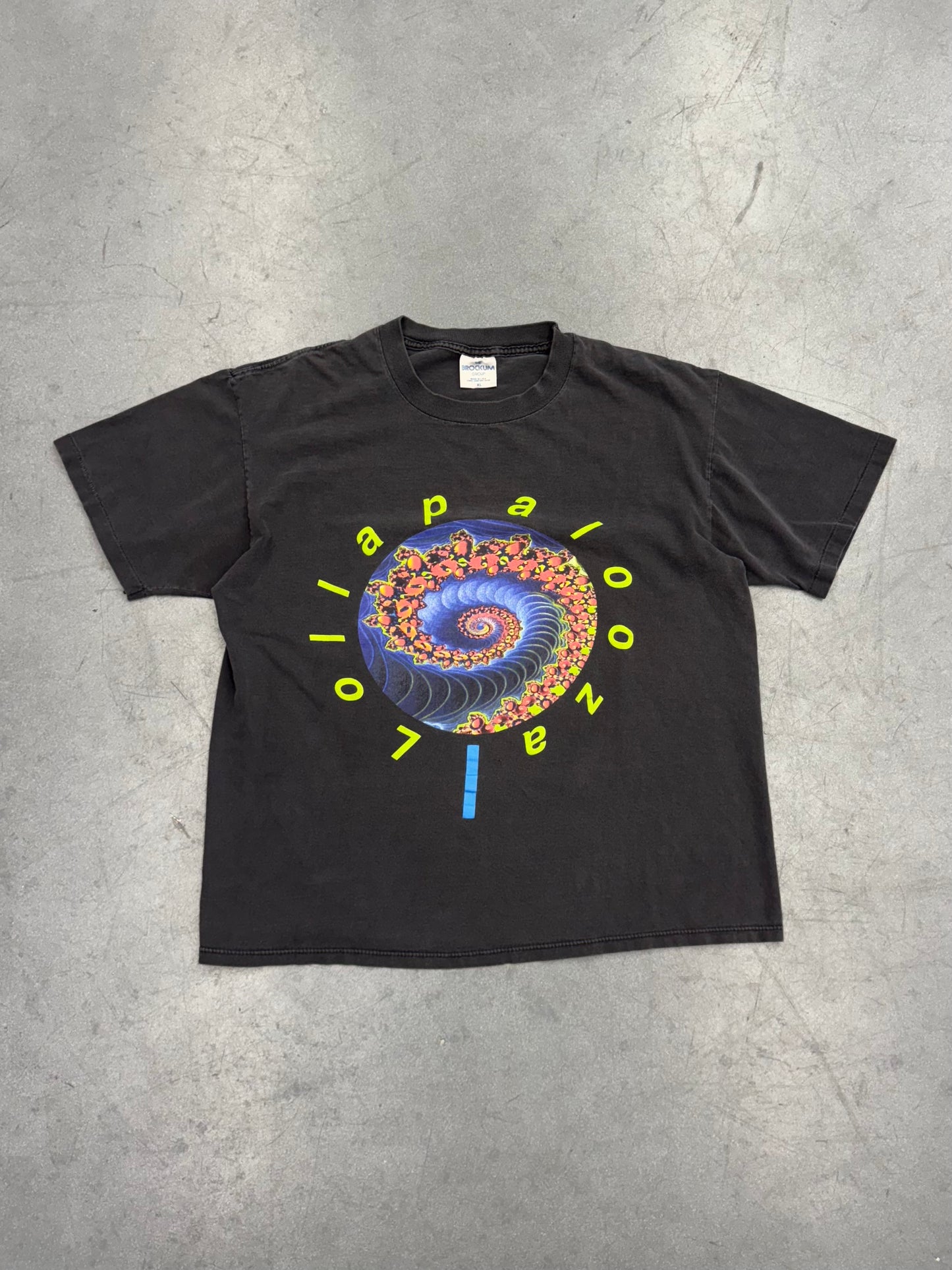 1991 LOLLAPALOOZA FESTIVAL FRACTAL TEE (THE BROCKUM GROUP TAG)