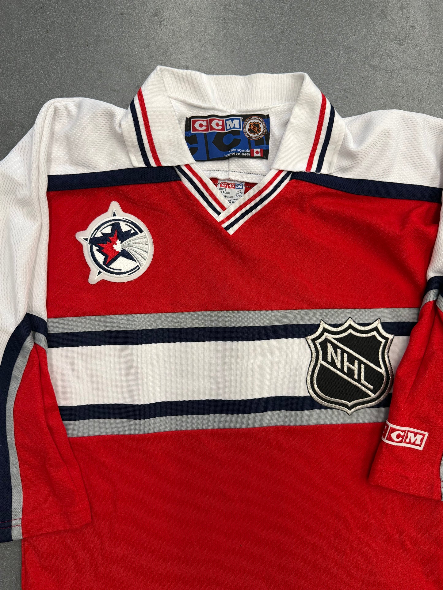 2001 NHL ALL STAR GAME TORONTO TEAM CCM YOUTH HOCKEY JERSEY