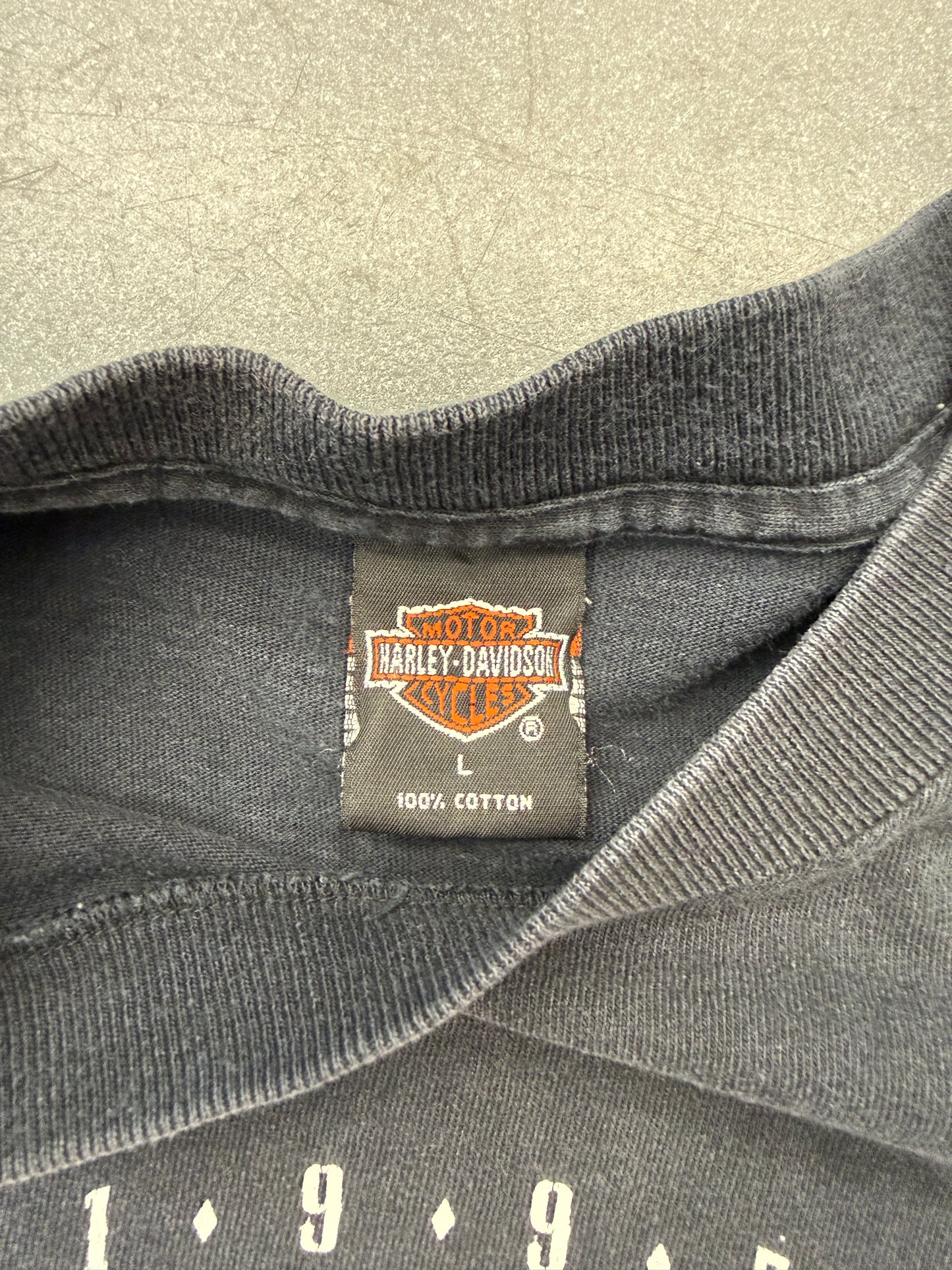 1995 HARLEY-DAVIDSON STURGIS "BLACK HILLS RALLY" LS FLAMES TEE