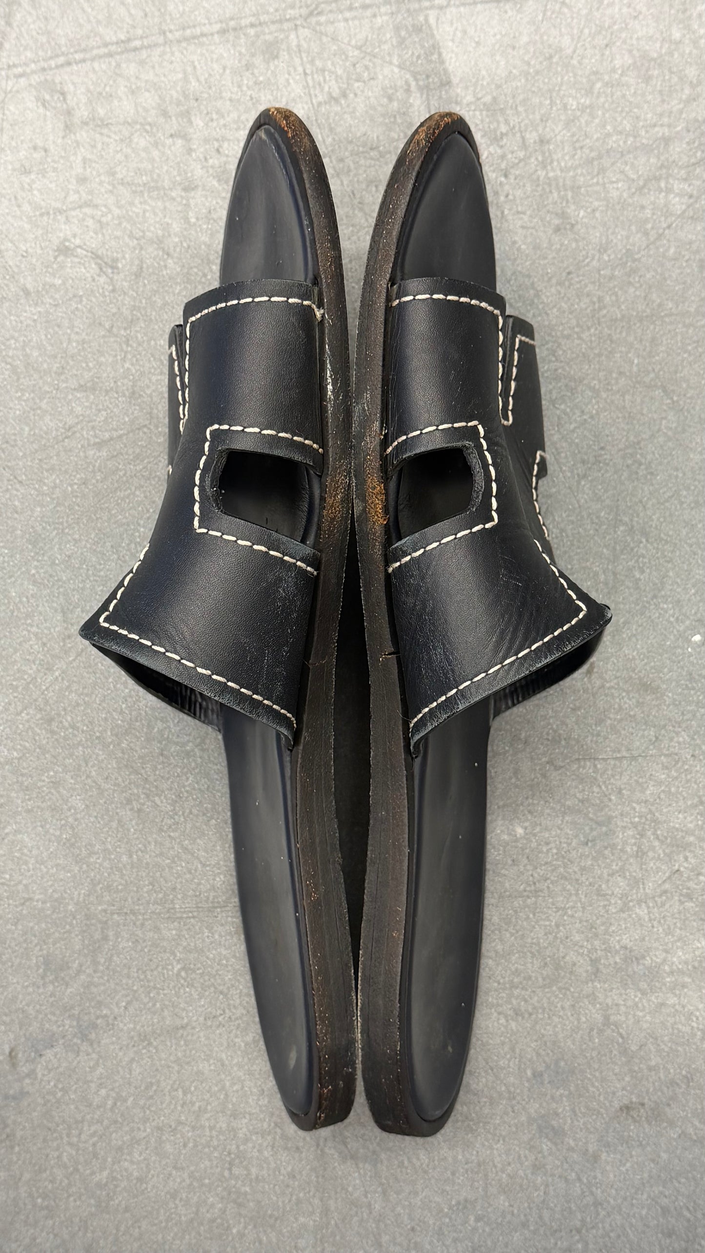HERMES ORAN SANDAL - BLACK