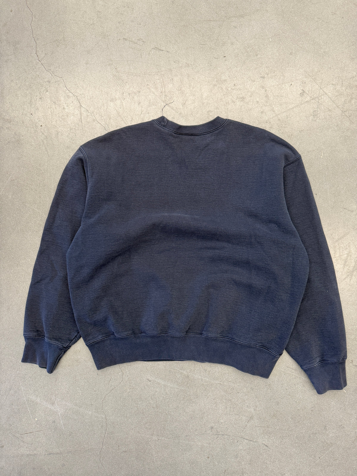 SUPREME SMALL CHEST BOX LOGO CREWNECK SWEATER - NAVY