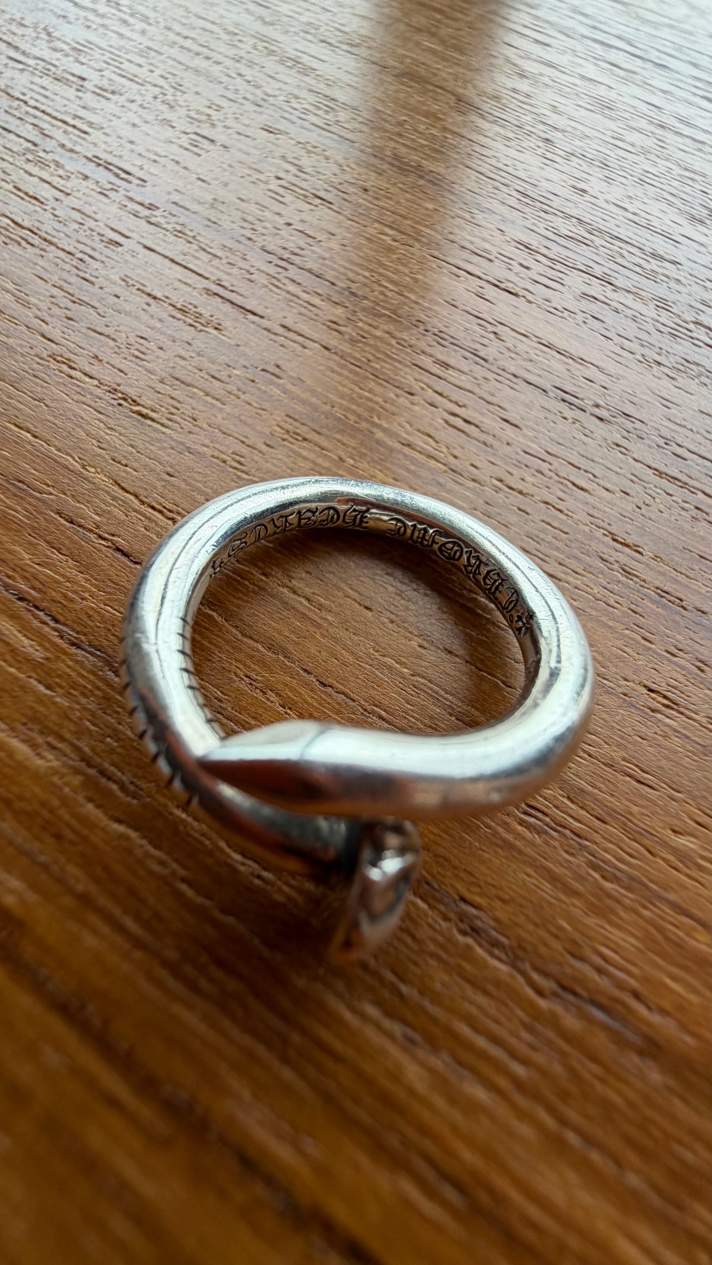 CHROME HEARTS NAIL SILVER RING