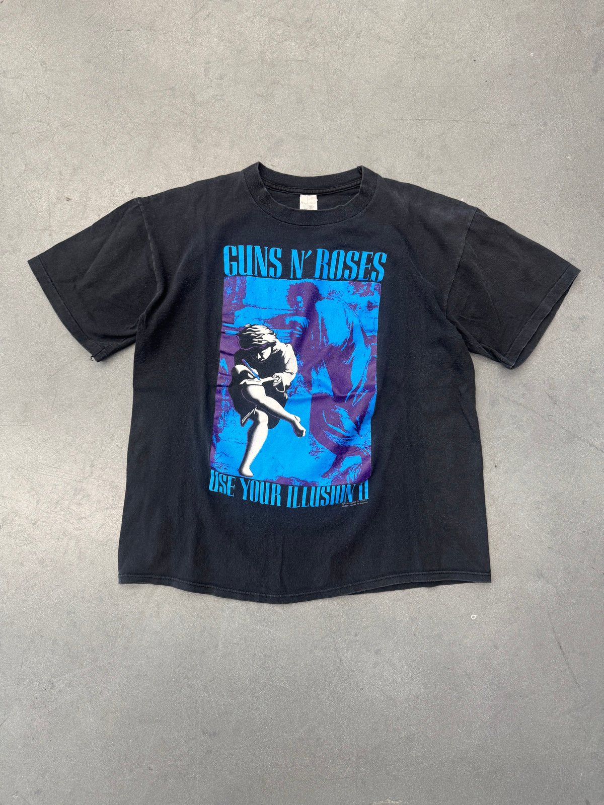 1991 GUNS N' ROSES USE YOUR ILLUSION II WORLD TOUR TEE (SPORTSWEAR TAG)