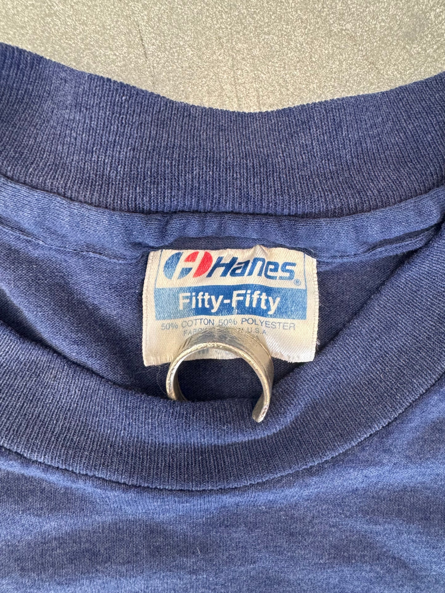 90'S I DON'T DIAL 911 TEE (HANES FIFTY-FIFTY TAG)