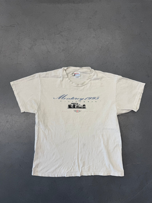 1995 MONTEREY CALIFORNIA CHAMPIONSHIP RACING TEE (HANES BEEFY-T TAG)