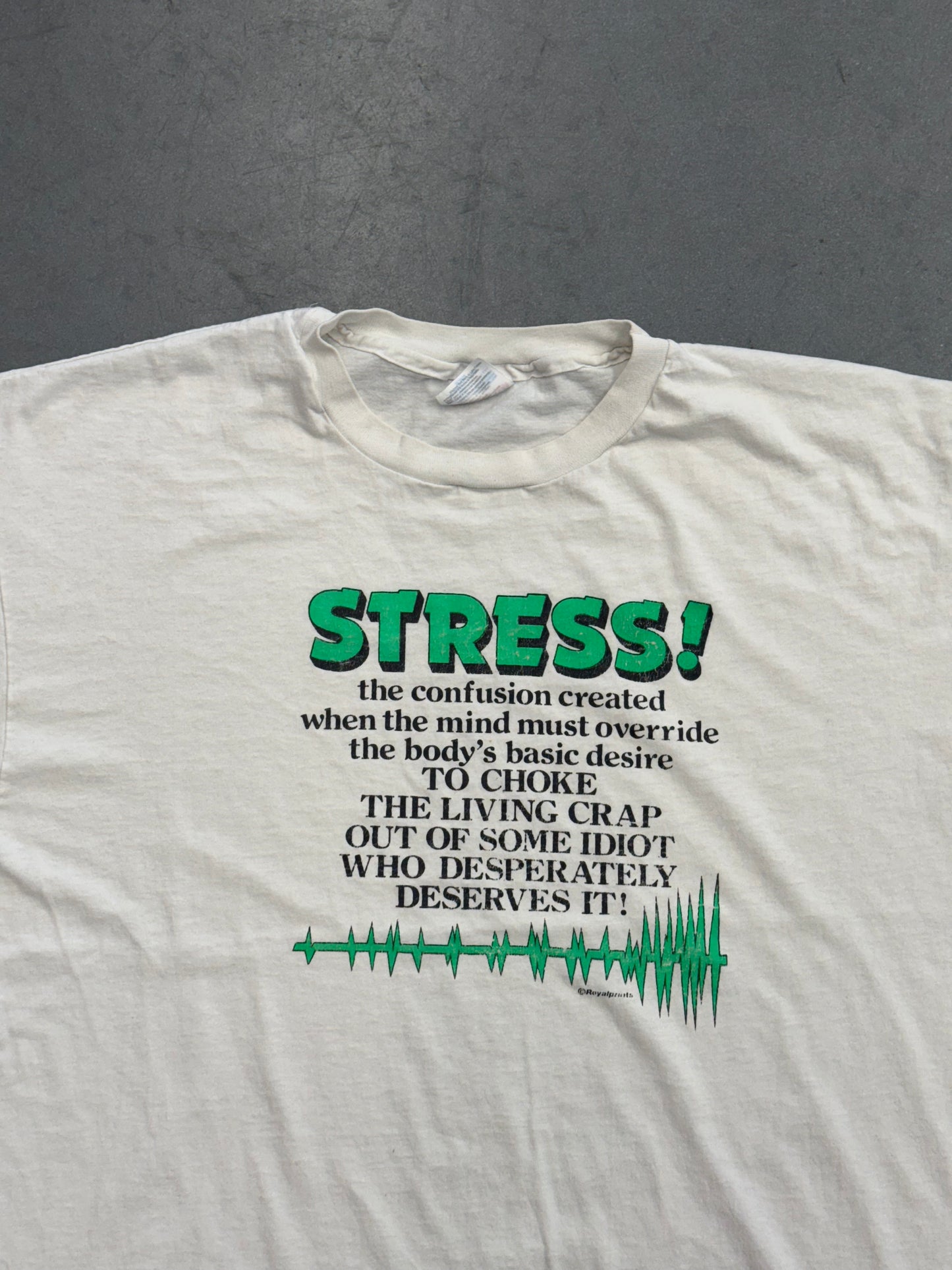 90S STRESS! TEE (HANES TAG)