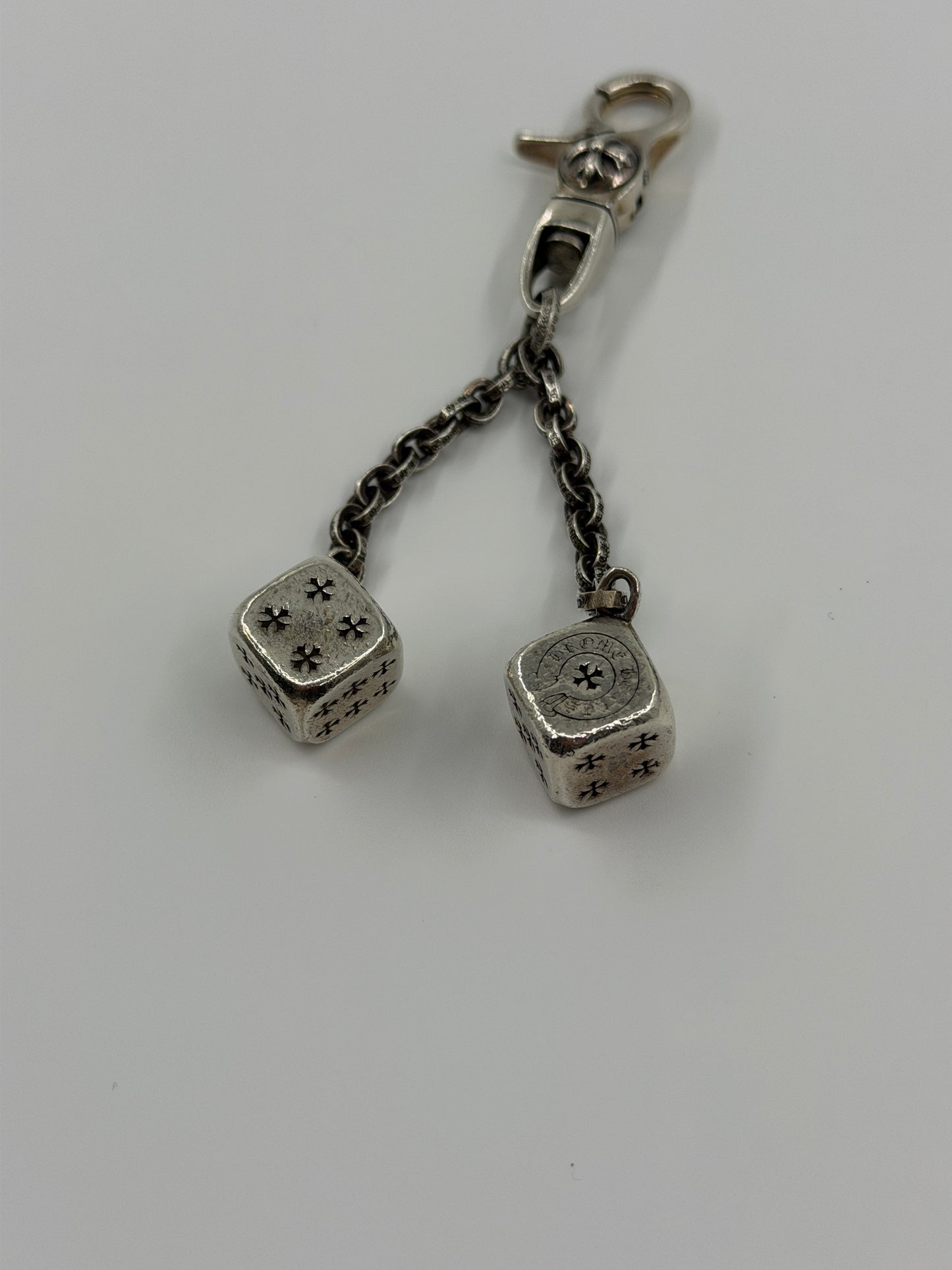 CHROME HEARTS SILVER DICE KEY CLIP