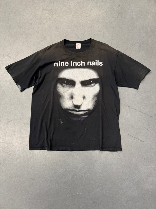 1995 NINE INCH NAILS DAVID BOWIE THE OUTSIDE TOUR TEE (JERZEES TAG)