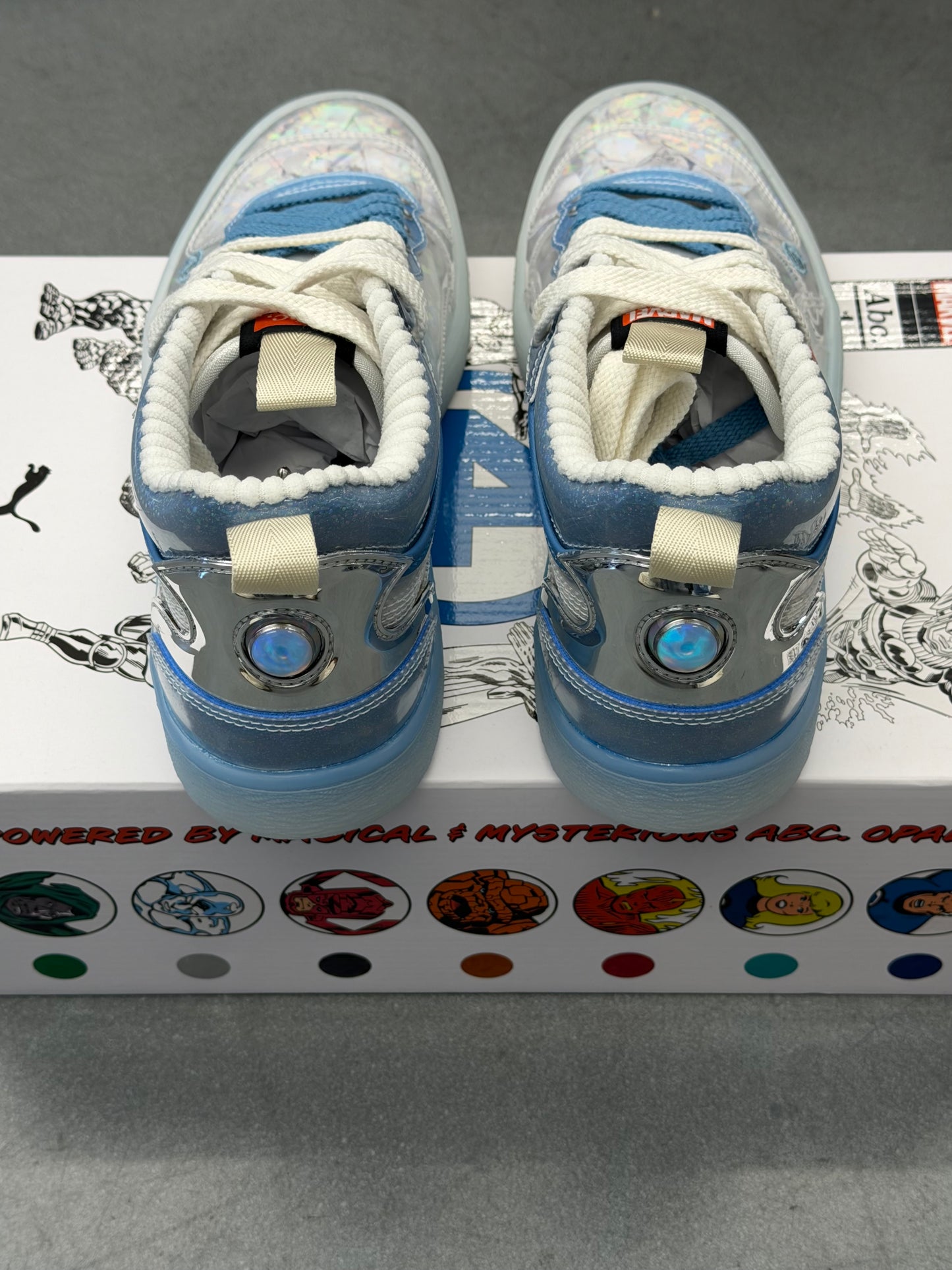 2025 SIZE 10 PUMA FANTASTIC FOUR ABC. INVISIBLE WOMAN (NEW IN BOX)