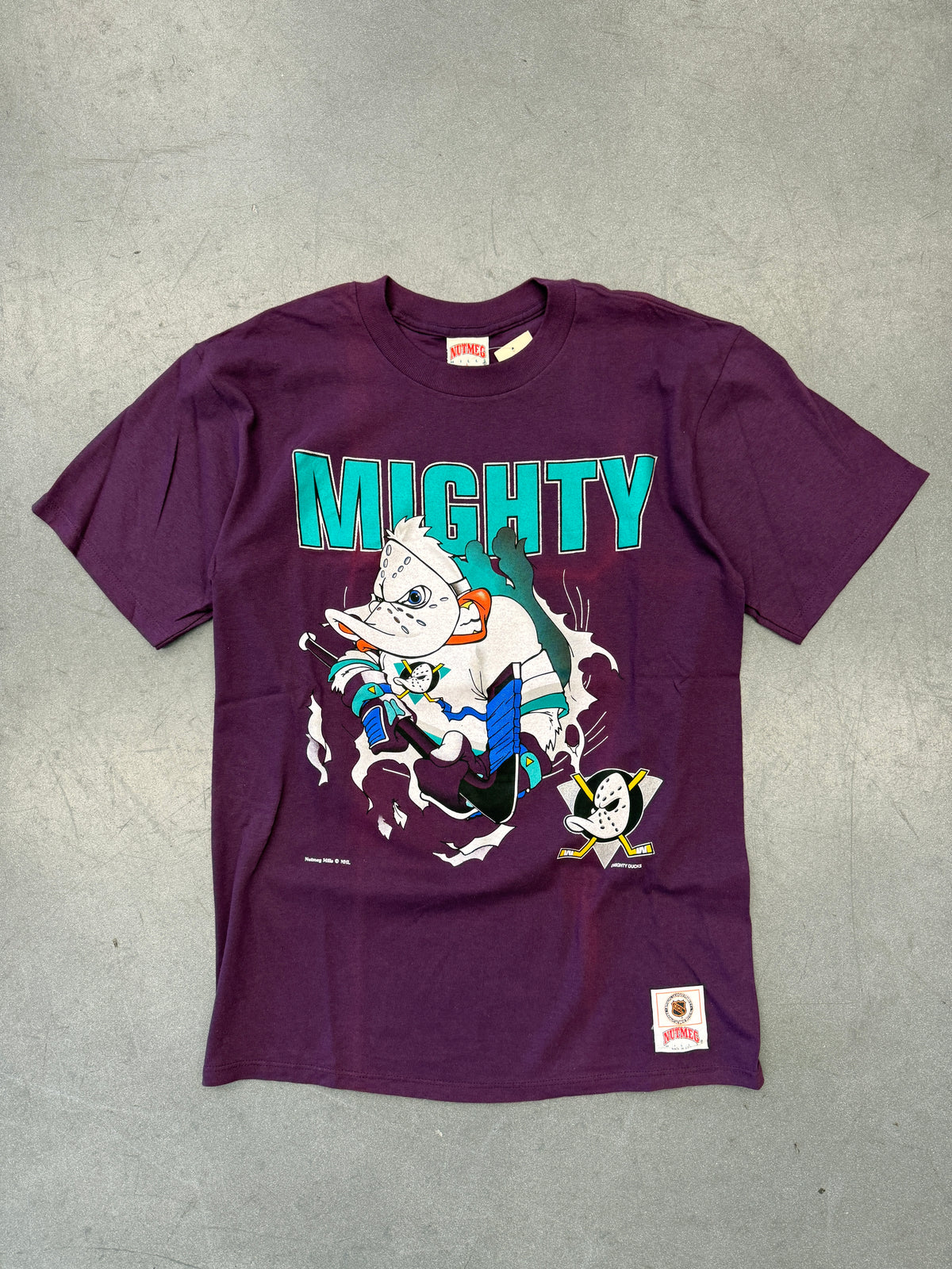'90S MIGHTY DUCKS BREAKTHROUGH NHL TEE (NUTMEG MILLS TAG)