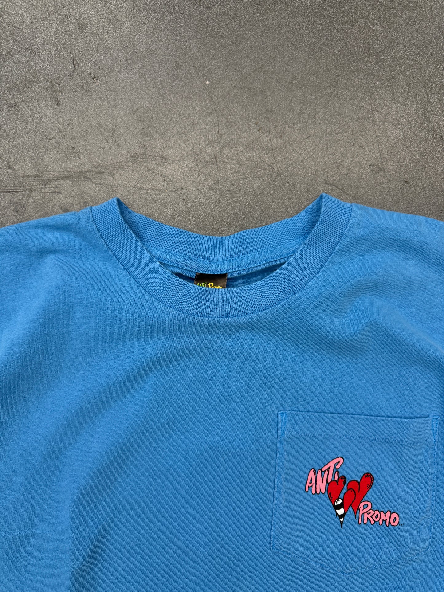 MATTY BOY ANTI PROMO POCKET TEE - LIGHT BLUE