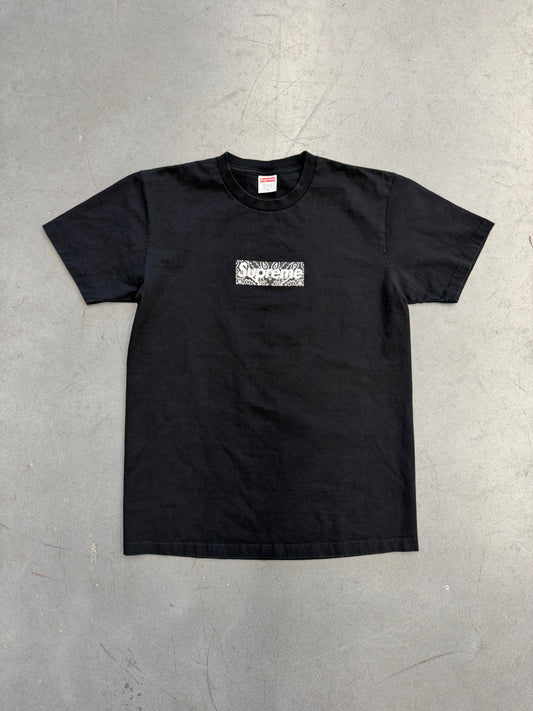 FW19 SUPREME BANDANA BOX LOGO TEE - BLACK