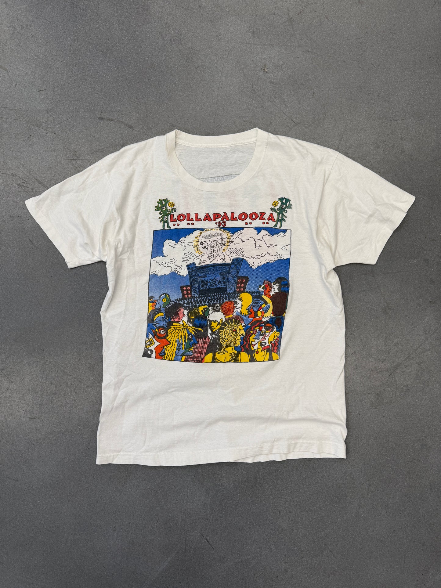1993 LOLLAPALOOZA FESTIVAL PARKING LOT BOOTLEG TEE (PULLED TAG)