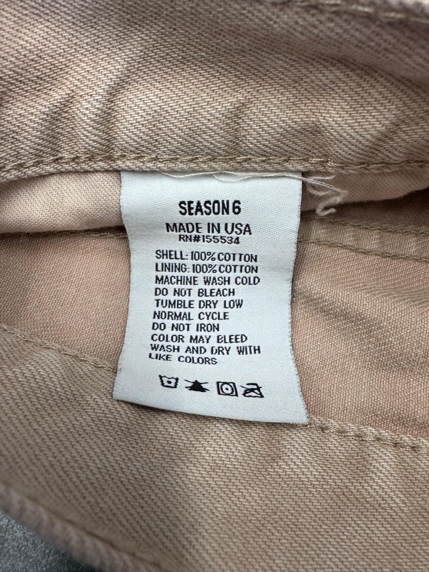 YEEZY SEASON 6 FIVE POCKET JEANS - KHAKI (33)
