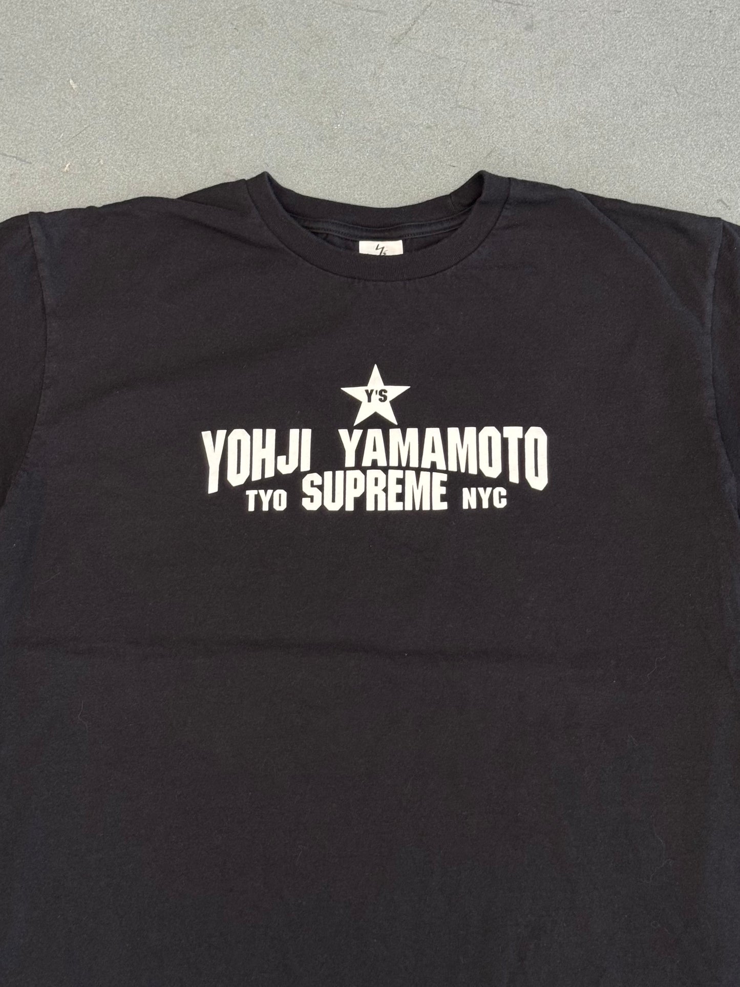 FW25 SUPREME Y'S BY YOHJI YAMAMOTO STAR TEE - BLACK