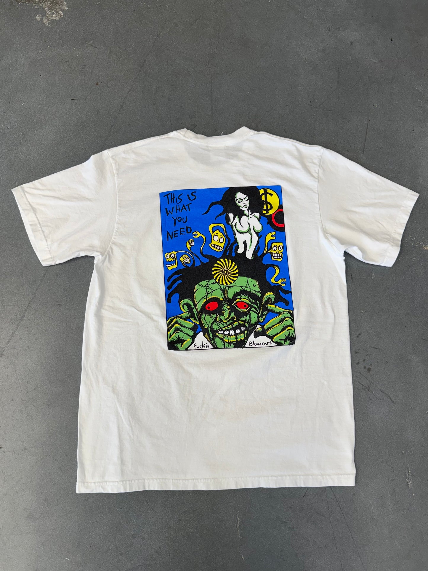 FW25 SUPREME FUCKIN BLOWOUT ROB ZOMBIE TEE - WHITE (L)