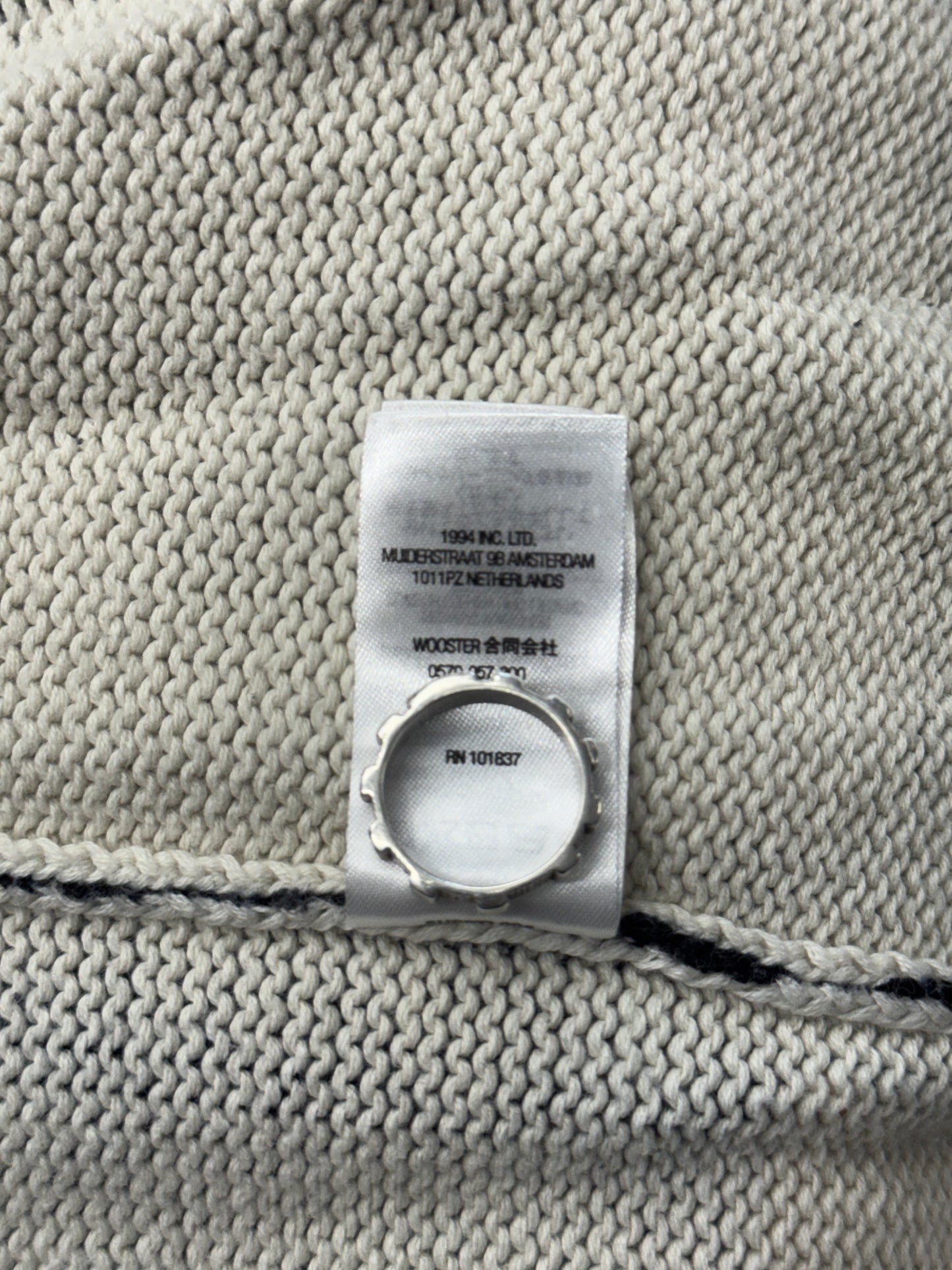 SS22 SUPREME X NATE LOWMAN KNIT BULLET HOLE SWEATER - BLACK