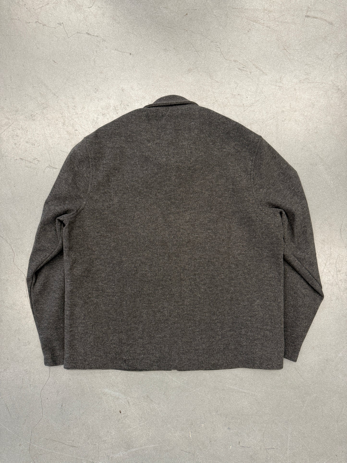 KITH FELTED JERSEY LANE COACHES JACKET - HEATHER CHARCOAL