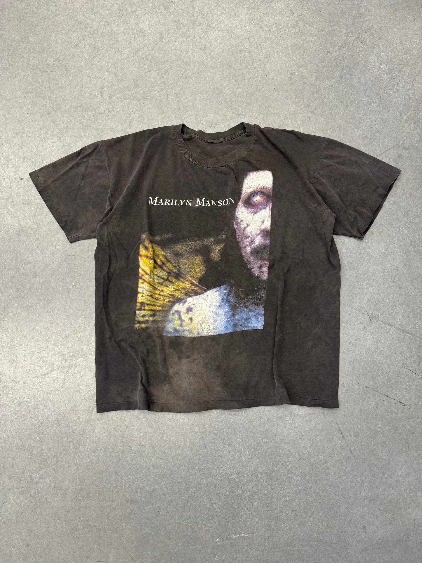 1996 MARILYN MANSON ANTICHRIST SUPERSTAR HEART MIND TEE (PULLED TAG)