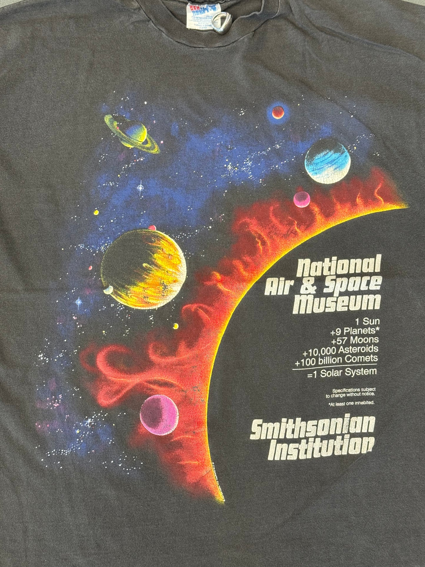 90S NATIONAL AIR & SPACE MUSEUM SMITHSONIAN INSTITUTION TEE (HANES TAG)