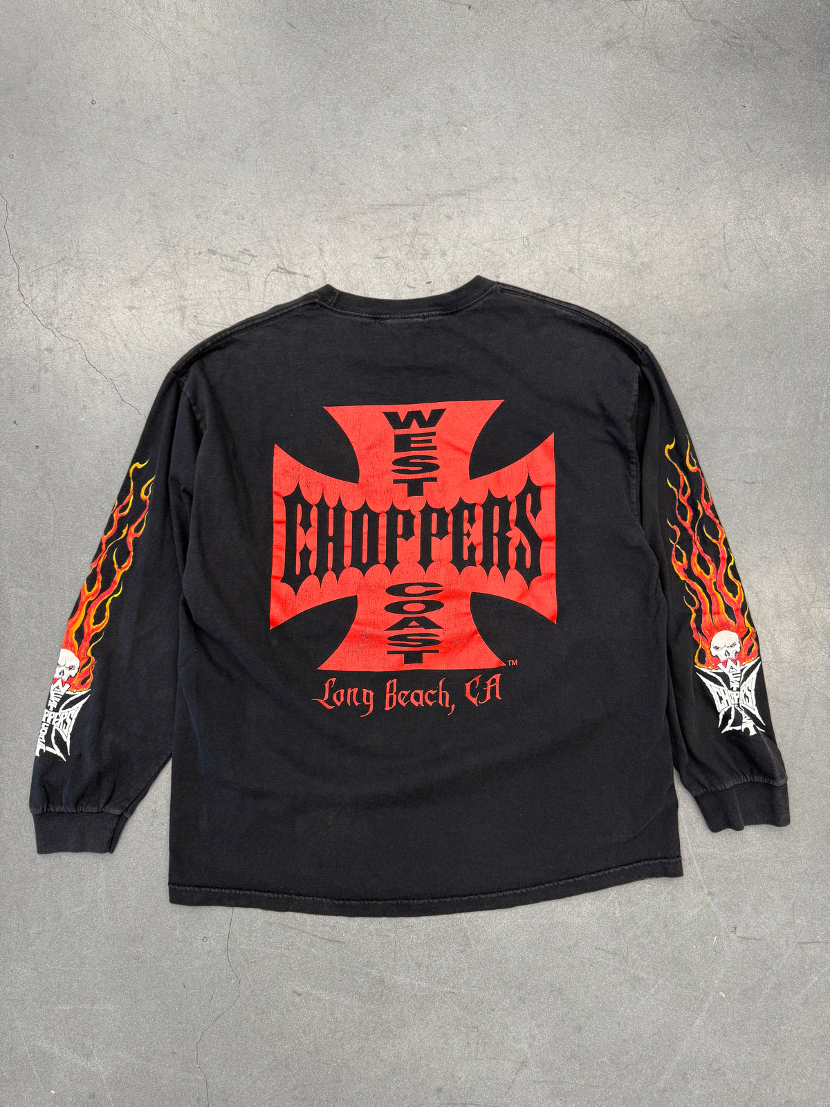 Y2K WEST COAST CHOPPERS LONG BEACH, CA CFL LS TEE (JESSE WHO CUT TAG)