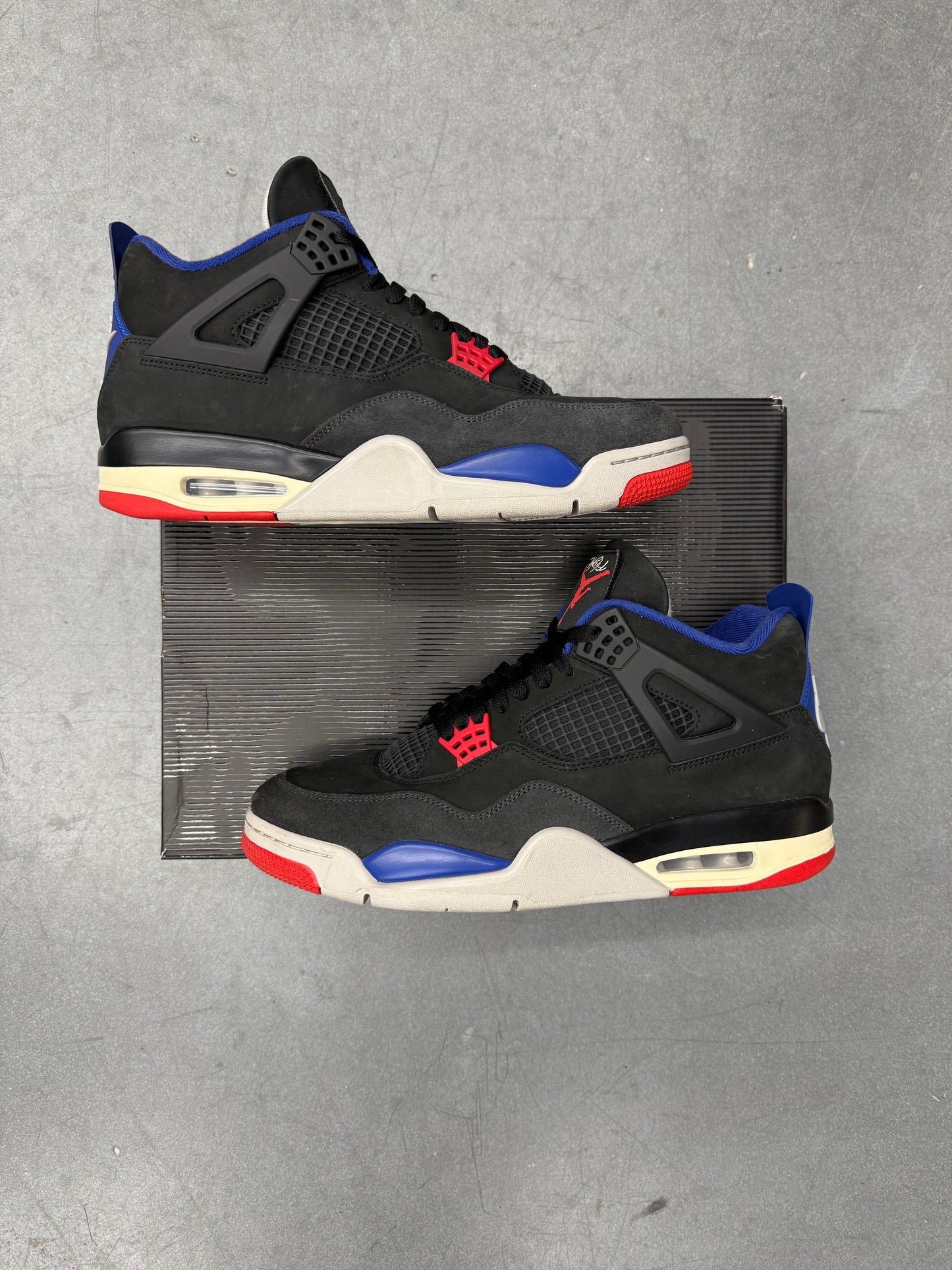 2025 SIZE 12 JORDAN 4 RETRO RARE AIR (WHITE LETTERING)