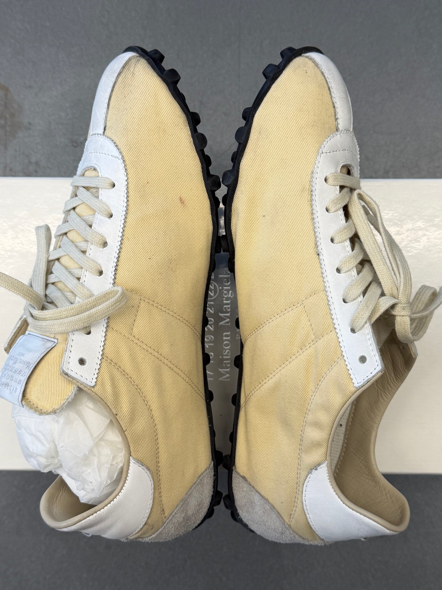 MAISON MARGIELA SPRINTER SNEAKERS - CREAM (W/BOX)