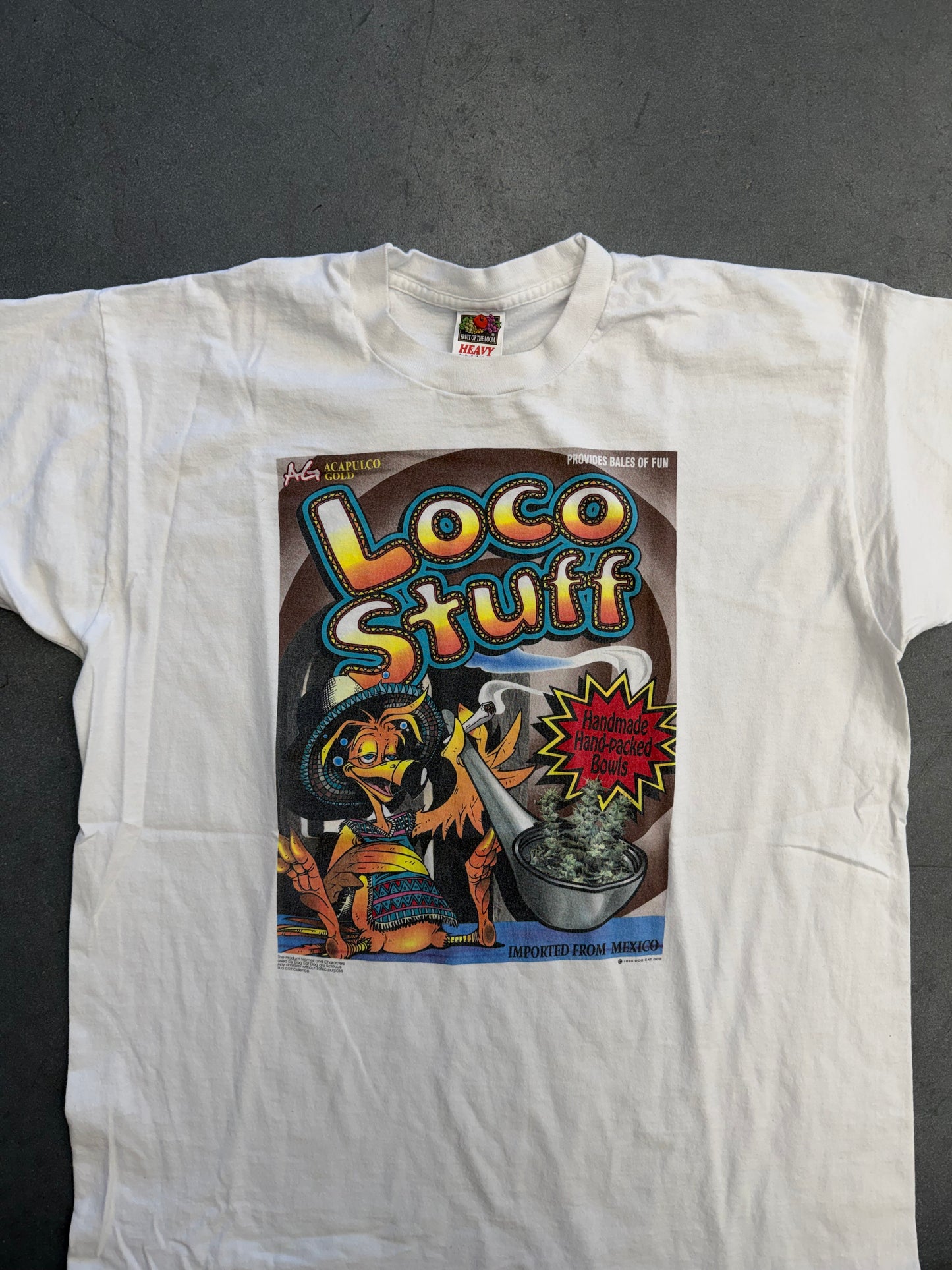 1996 LOCO STUFF IMPORTED FROM MEXICO DOG EAT DOG TEE (FOTL HEAVY TAG)