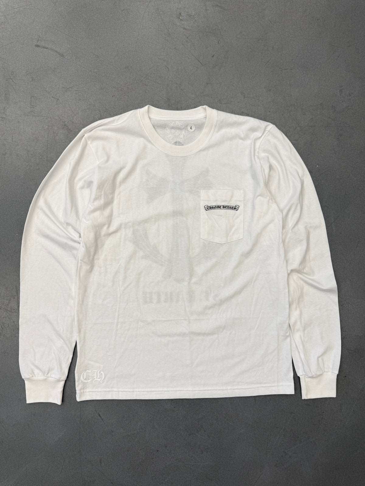 CHROME HEARTS ST. BARTH'S ANCHOR LONG SLEEVE TEE
