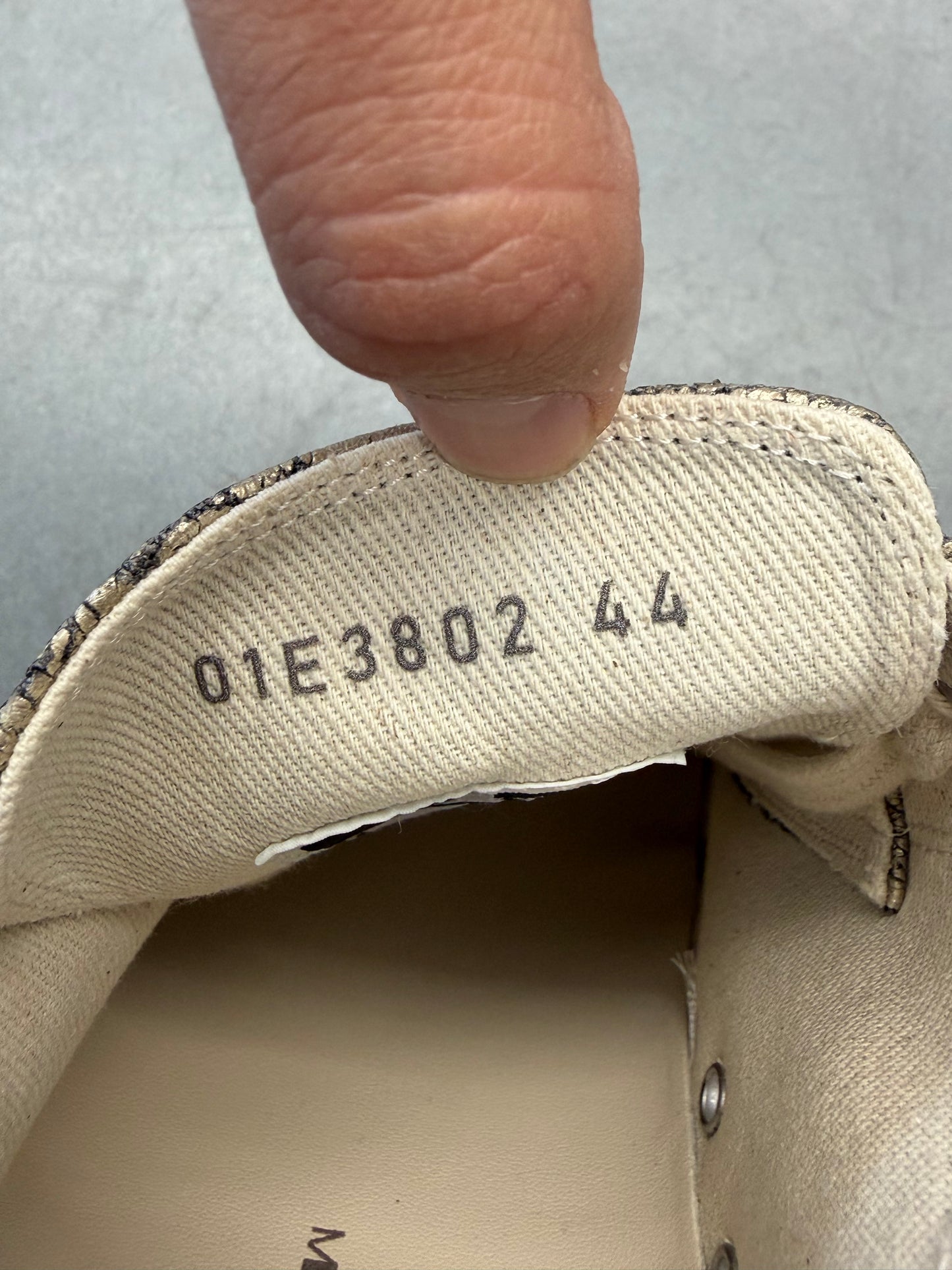 RICK OWENS DRKSHDW LOW-TOP RAMONES SNEAKS - LIGHT GOLD